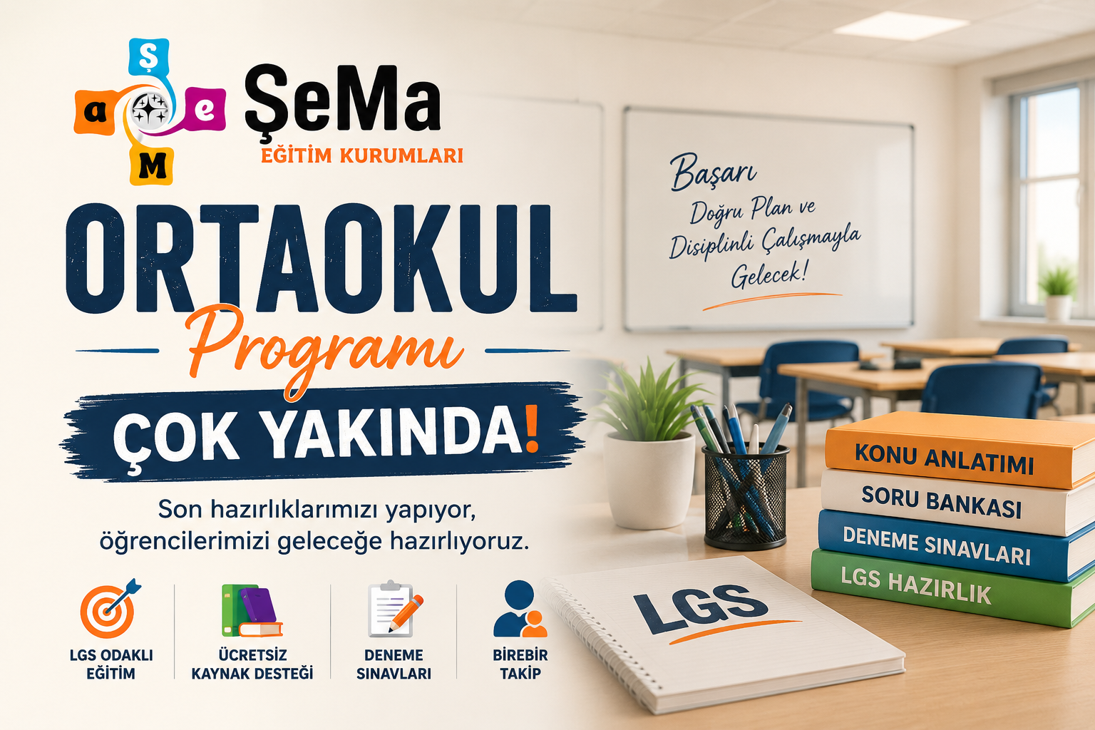 Ortaokul öğrencileri grup çalışması yaparken